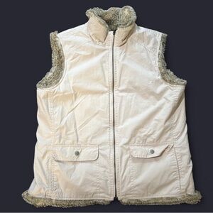 Women's Cream Sleeveless Jacket